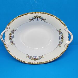 Noritake "M" Modjeska Handled Footed Oval 9 3/8" Serving Bowl Made In Japan VGC